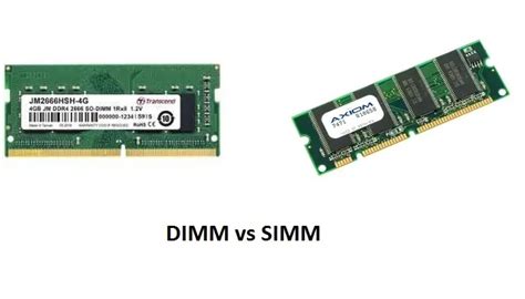 difference between simm and dimm